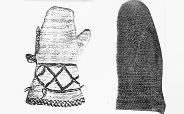 Mittens from 19th century Finland.
